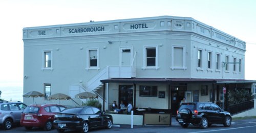 Photo of the Scarborough Hotel on the cliff at Scarborough